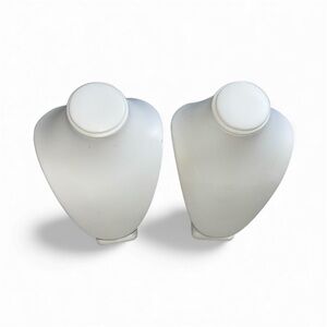 Elegant White Necklace Display Stands